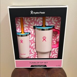 Hydro Flask Pink Tumbler Sip Set